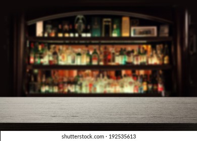desk in bar 
