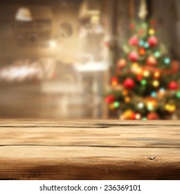 Lights Tree Desk Wood Stock Photo (Edit Now) 236369110