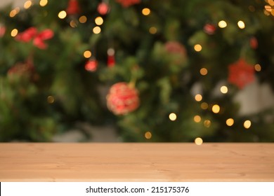 Christmas Table Background Royalty-Free Stock Photo