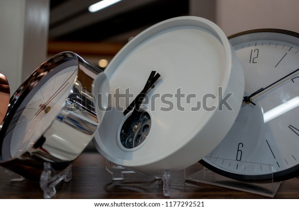 Desk Clock on\
Shelf