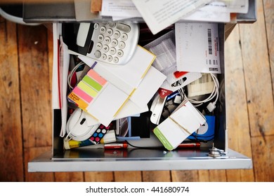 Desk Drawer Full Of Stationery