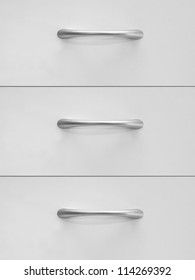 A desk drawer isolated against a white background