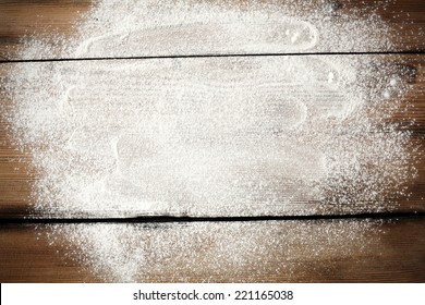 desk of white flour  - Powered by Shutterstock