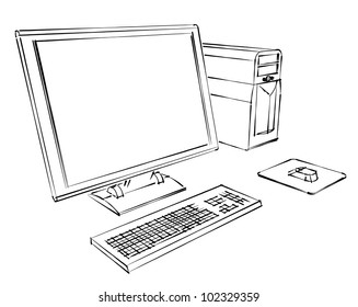 Computer Drawing Images, Stock Photos & Vectors | Shutterstock