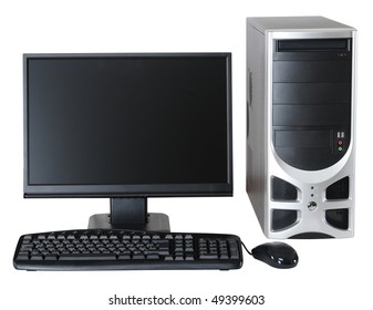 Desktop computer. Isolated