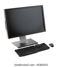 Desktop Computer ( Monitor, Keyboard, Mouse) Isolated