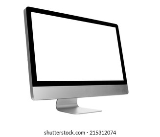 Desktop Computer On Withe Background