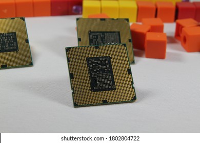desktop computer processor, cpu close-up

