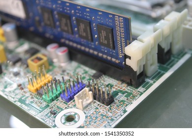 desktop computer processor, cpu socket close-up
