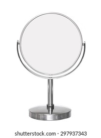 Desktop Make Up Cosmetic Mirror Isolated On White Background