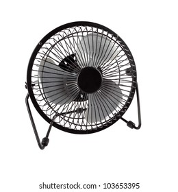 Desktop Mini Fan Isolated On White Stock Photo 103653395 