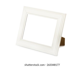 Desktop Picture Frame On A White Background 