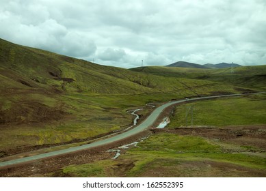 Desolate mountain road