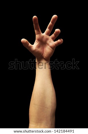 Similar – Image, Stock Photo flesh wound Skin Hand
