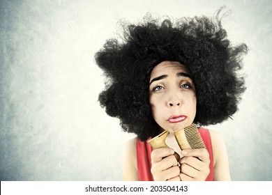 Curly Hair Ugly Woman Stock Photos Images Photography