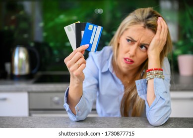 Desperate Woman With Credit Card Debt