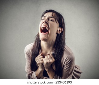 Desperate Woman Crying 