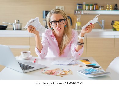 Desperate Woman With Too Many Bills To Pay