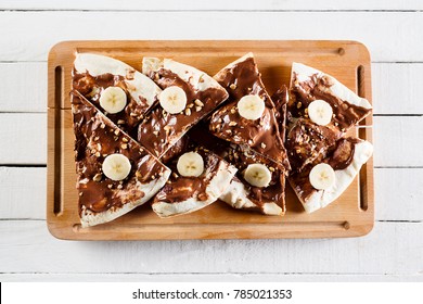 Dessert Or Breakfast Pizza With Nutella