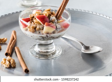 Dessert Dish Of Steel Cut Oats.