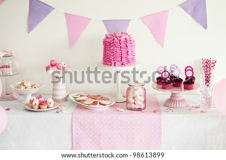 Dessert table for a party