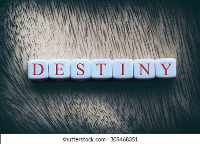 Destiny Word Written On White Cubes Stock Photo 305468351 | Shutterstock