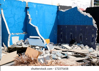 destroy building