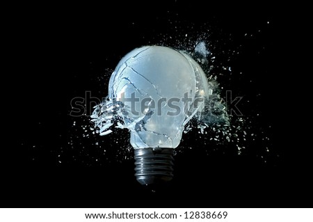 Destroyed light bulb