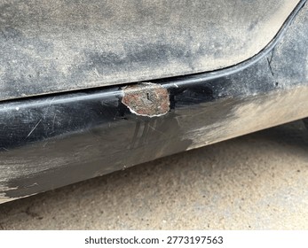  Destruction of the paintwork and rust on the bottom of the car.