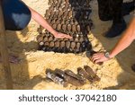 destruction of the shells of the Second World War