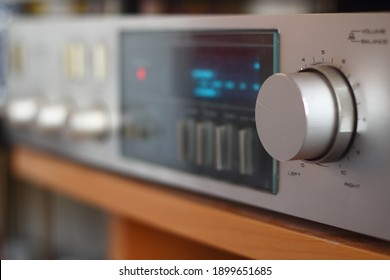 Detail of an amplifier volume button. - Shutterstock ID 1899651685