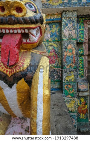 Detail of the Ananta Vasudeva Temple in Bhubaneswar, Odisha, India.