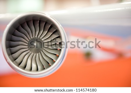 detail of areoplane model engine.