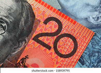 Detail From An Australian Twenty Dollar Note.