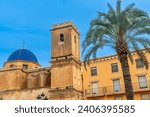 Detail of the Basilica of Santa Maria in the city of Elche. Spain