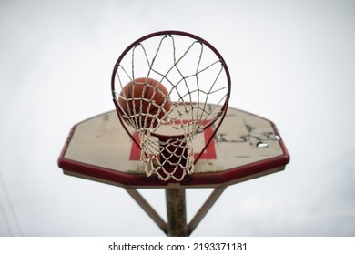 Detail To The Basketball Basket Ball Dunking Ball