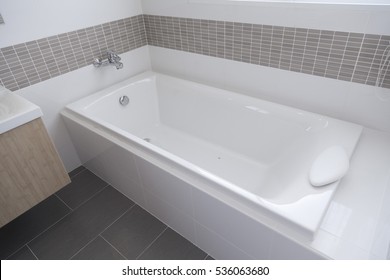 Detail of the bath tub in bathroom - Shutterstock ID 536063680