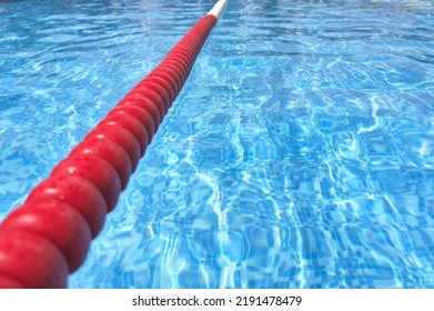 Detail Of A Beacon Or Buoy Separating A Lane In A Swimming Pool