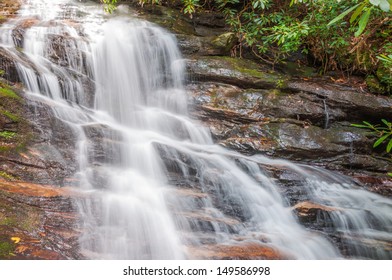 Detail Of Becky Branch Falls, North Georgia Mountains.