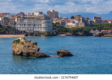 Detail Of Biarritz From The Lighthouse, France. French Basque Country