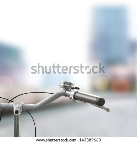 Detail of a Bicycle in City