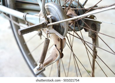 Detail Of A Bicycle Kickstand