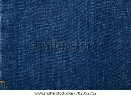 Detail of Blue Jeans denim texture.
