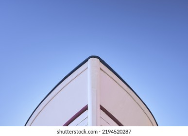 Detail Of The Bow Or Front Part Of A Wooden Ship As Seen From Below