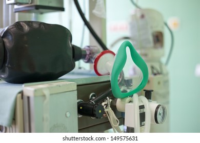 Detail Of Breathing Apparatus On Operation Room 