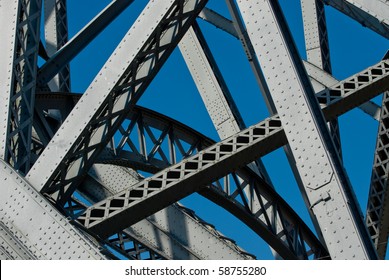 Detail of bridge at Porto, Portugal.