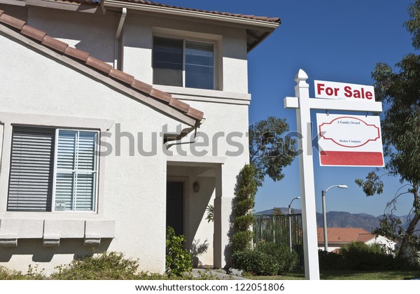 Detail Building Sale Sign Stock Photo (Edit Now) 122051806