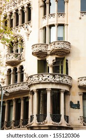 Detail Of Casa Lleo Morera, Built In 1902Ã?Â¢??1906 By Catalan Architect Domenech I Montaner. Barcelona