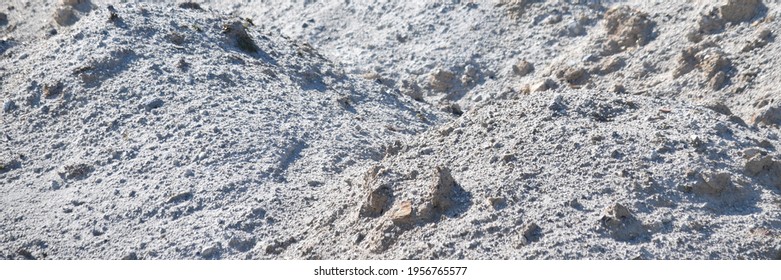 Detail Of A China Clay Spoil Tip St Austell Cornwall