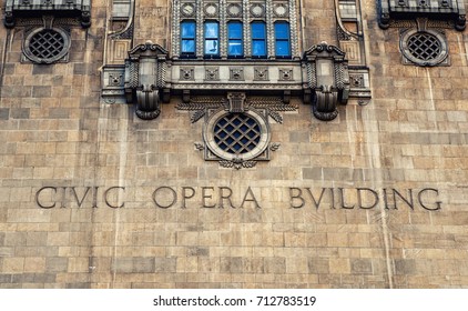 Detail Of Civic Opera House, Chicago, Illinois,USA